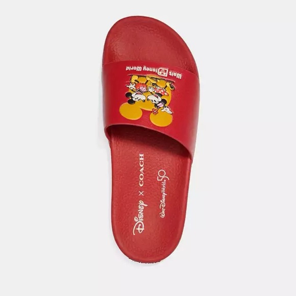 Disney X Coach Sport Slide With Mickey Mouse And Minnie Mouse. - Picture 13 of 14